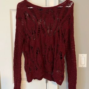 Red American eagle sweater